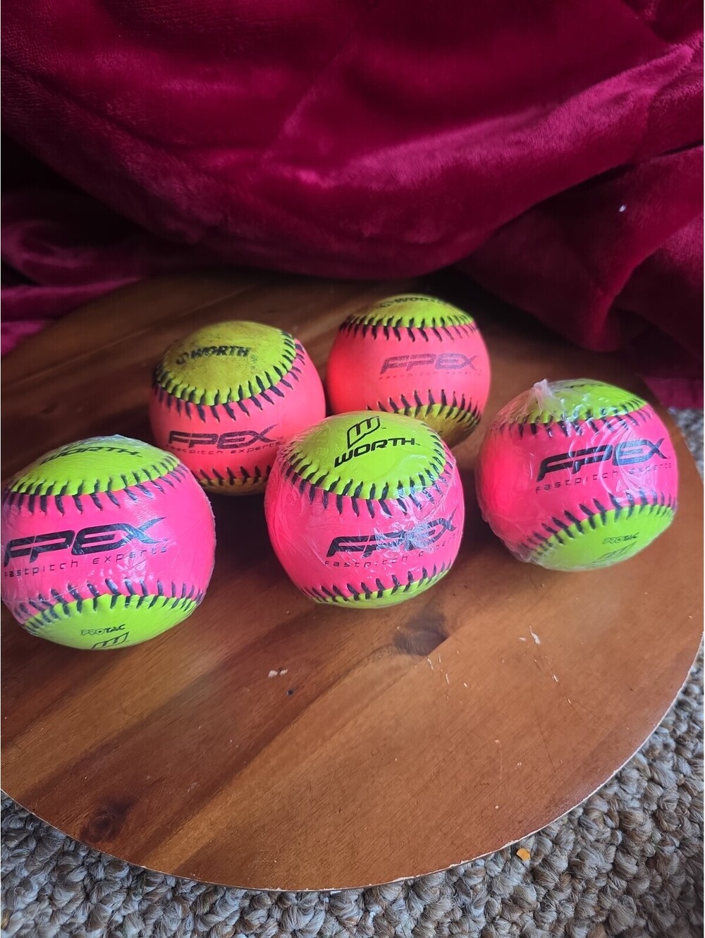 WORTH SOFTBALL FASTPITCH PROTAC FPX10SPY TRAINING NEW Lot Of 5 3 New & 2 Used